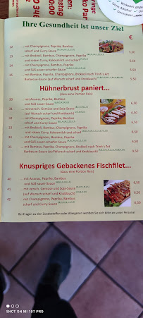 Trinh's Wok à Bad Lippspringe menu