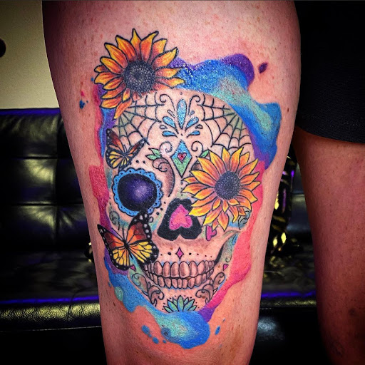 Explore texas flag tattoo ideas, creative tattoo ideas in Broomfield, available at Wild Child Tattoo