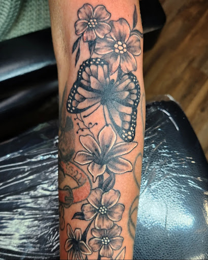 Explore hellscape sleeve tattoo ideas, creative tattoo ideas in Torrington, available at Head 2 Toe Tattoo