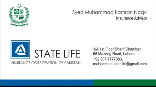 STATE LIFE INSURANCE (AREA OFFICE)Lahore.
