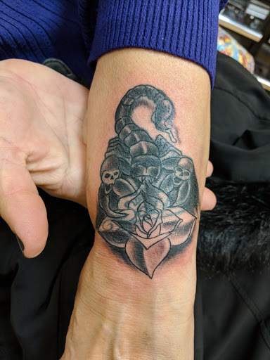 Explore shoulder cover up tattoo ideas, creative tattoo ideas in Poughkeepsie, available at Queen City Tattoo