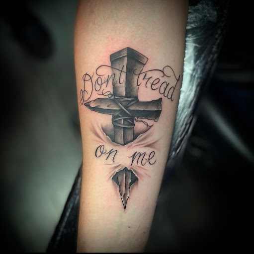 Explore simple thigh tattoo ideas, creative tattoo ideas in Westland, available at Black Raven Studio, LLC