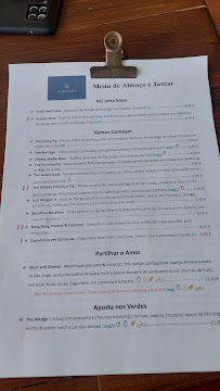 Carte du Ceiceira Tasting Lounge à Monchique