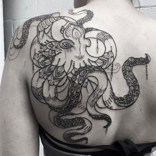 Explore jesus sleeve tattoo ideas, creative tattoo ideas in Scipio Center, available at Ace of Wands Private Tattoo & Tarot Studio . Appointment Only