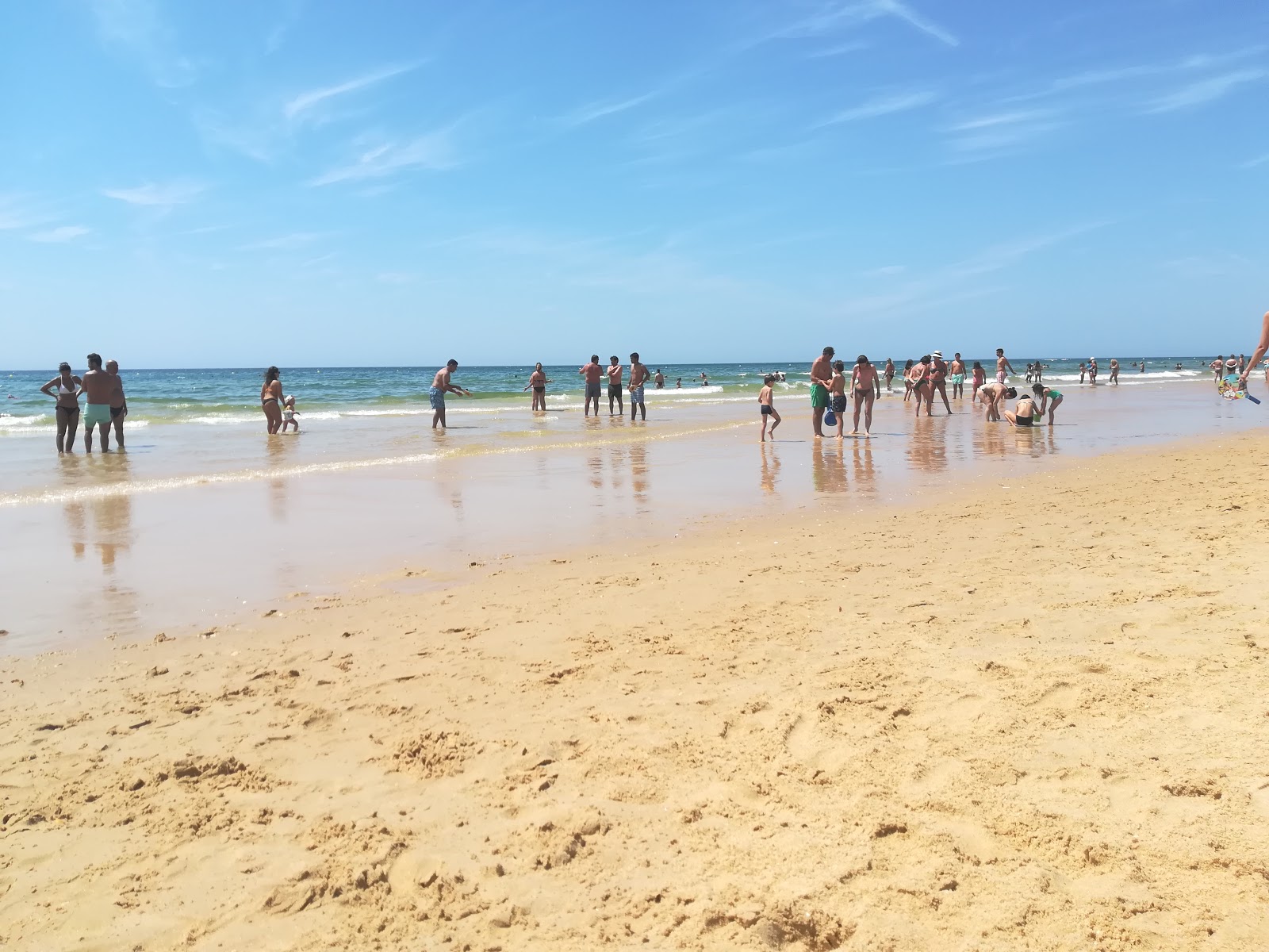 Fotografija Praia da Alagoa z dolga ravna obala