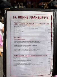 La Bonne Franquette à Paris menu