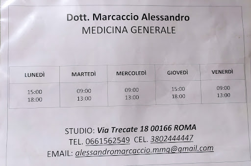 Dott. Alessandro Marcaccio, Medico di medicina generale