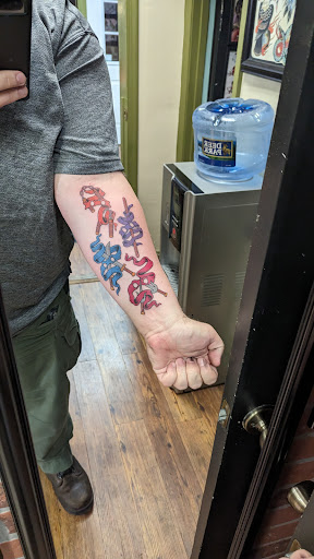 Explore peck tattoo ideas, creative tattoo ideas in Havertown, available at Havertown Electric Tattoo