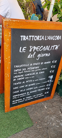 Trattoria ligure l'ancora di Lerici à Lerici menu