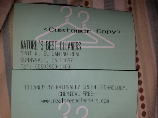 Dry Cleaner «Natures Best Cleaners», reviews and photos, 1281 W El Camino Real, Sunnyvale, CA 94087, USA