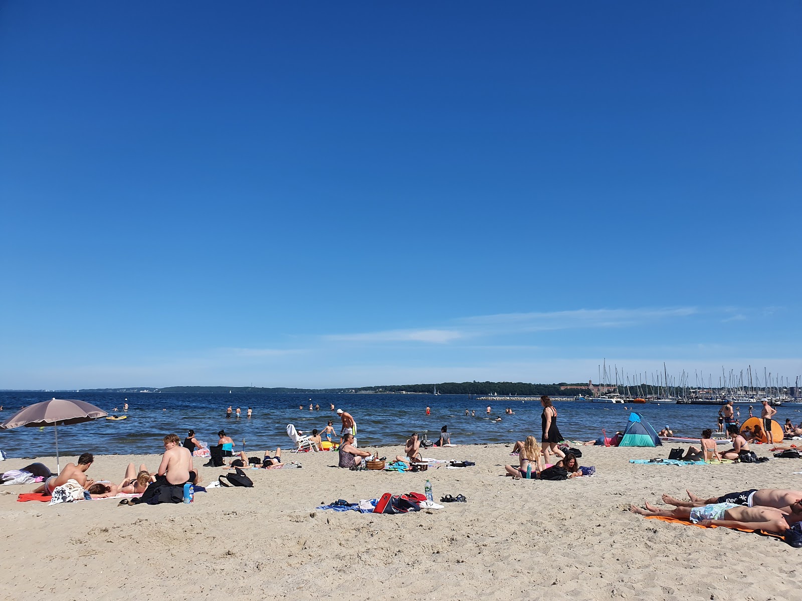 Photo de Plage de Wassersleben avec l'eau turquoise de surface