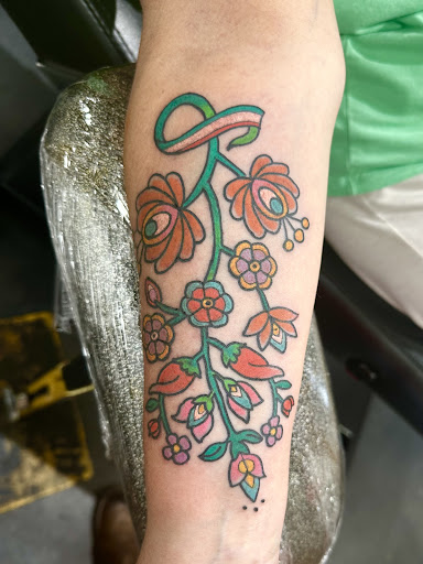 Explore metamorphosis tattoo ideas, creative tattoo ideas in Durham, available at Dogstar Tattoo Company