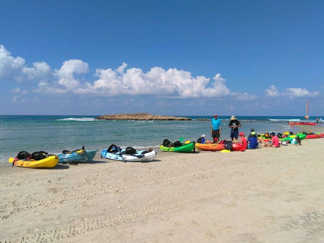 Photo of Nachsholim beach with spacious multi bays