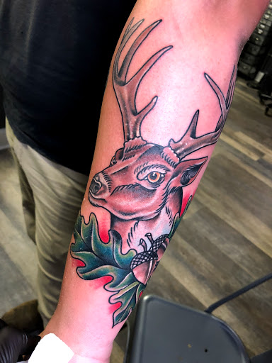 Explore mens angel tattoo ideas, creative tattoo ideas in Waynesboro, available at Tattooed In the Wild Studio