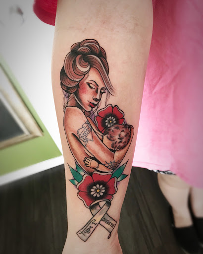 Explore jersey tattoo ideas, creative tattoo ideas in Twentynine Palms, available at Hilltop Tattoo Company