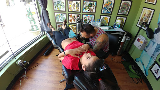 Explore half sleeve tattoo design ideas, creative tattoo ideas in Ferndale, available at 9 Lives Tattoo