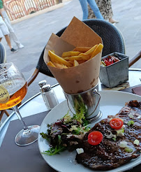 Steak du Restaurant français Les Palmiers à Villefranche-sur-Mer - n°1