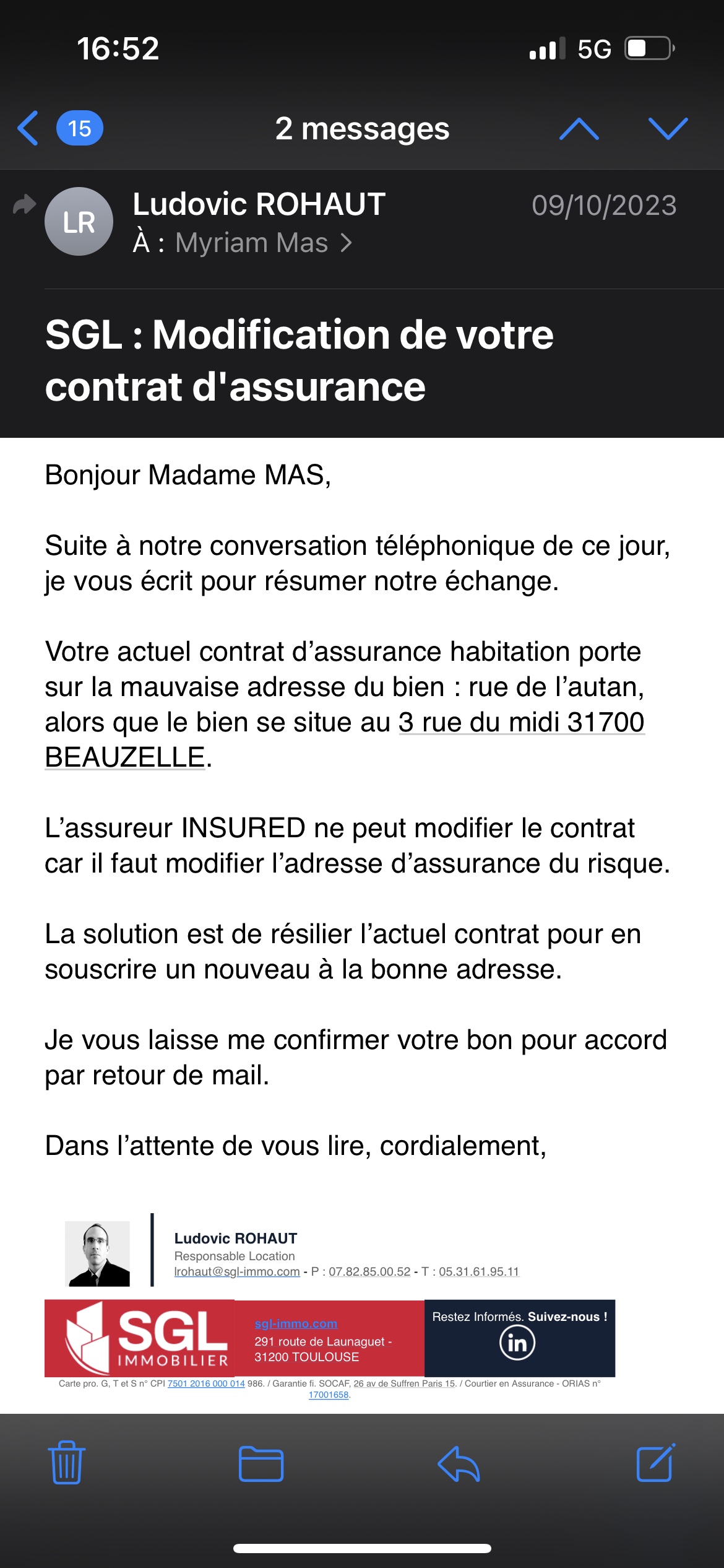 Photo n° 1 de l'avis de Myriam.a fait le 29/01/2024 à 15:59