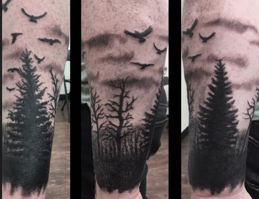 Explore rock n roll tattoo ideas, creative tattoo ideas in Anchorage, available at Unique Ink AK