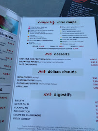 Le Brasero à Saint-Georges-d'Oléron menu