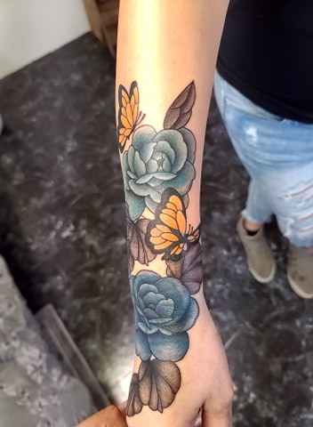 Explore bald head tattoo ideas, creative tattoo ideas in Salt Lake City, available at Koi Dragon Tattoos