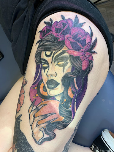 Explore hip tattoo ideas, creative tattoo ideas in Fall River, available at Indelible Ink Tattoo Studio 2.0