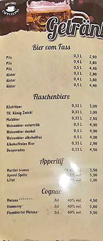 Bistro Bistro Cappuccino à Saterland - menu / carte