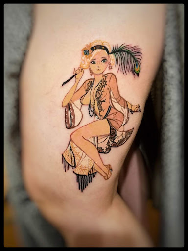 Explore background shading tattoo ideas, creative tattoo ideas in Wasilla, available at Doulos Tattoo, The Tattoo Shop