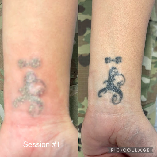 Explore dead space tattoo ideas, creative tattoo ideas in Savannah, available at Haute Brows. Cosmetic Tattoo