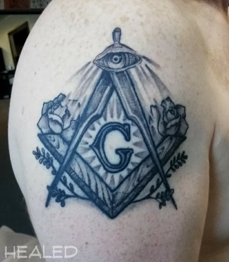 Explore men tattoo ideas shoulder, creative tattoo ideas in Kokomo, available at Pinpoint Piercing & Tattoo