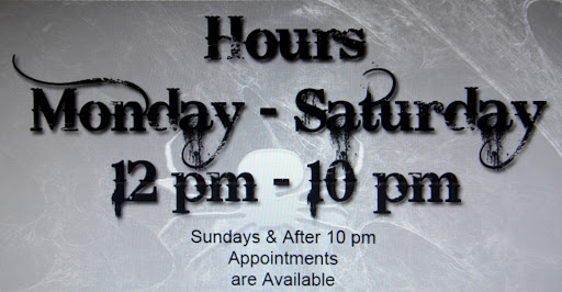 Explore barber pole tattoo ideas, creative tattoo ideas in Idaho Falls, available at Spiders Web