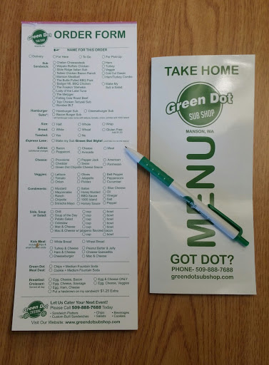 Restaurant «Green Dot Sub Shop», reviews and photos, 15 Hale St, Manson, WA 98831, USA