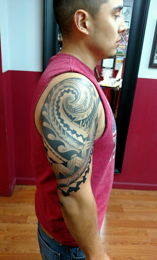 Explore male forearm tattoos ideas, creative tattoo ideas in Hollister, available at FAULTLINE TATTOO