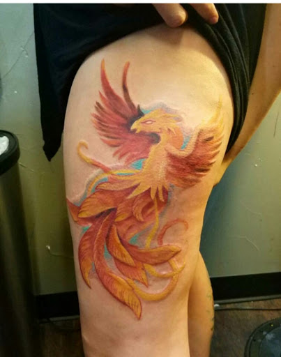 Explore bull riding tattoo ideas, creative tattoo ideas in Rowlett, available at Fresh Image Tattoo Studios