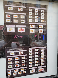 Restaurant KISS à Paris menu