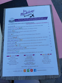 La Madeleine B.B.CU. à Alassio menu