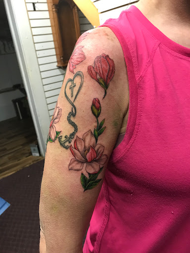 Explore dice tattoo ideas, creative tattoo ideas in Eureka Springs, available at Sailors Luck Tattoo