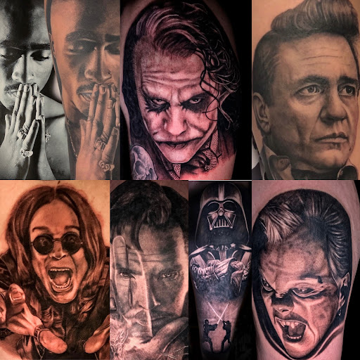 Explore knee surgery tattoo ideas, creative tattoo ideas in Riverton, available at ART OF THE HEART TATTOO & PIERCINGS - RIVERTON UT