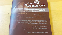 Café Rosencafé im Kloster Brunshausen à Bad Gandersheim (le menu)