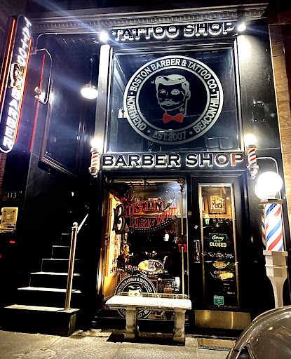 Explore brass knuckle tattoo ideas, creative tattoo ideas in Boston, available at Boston Barber & Tattoo Co.