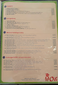 Menu du Vietnam China Wok à Konstanz