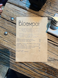 Bloempot à Lille menu
