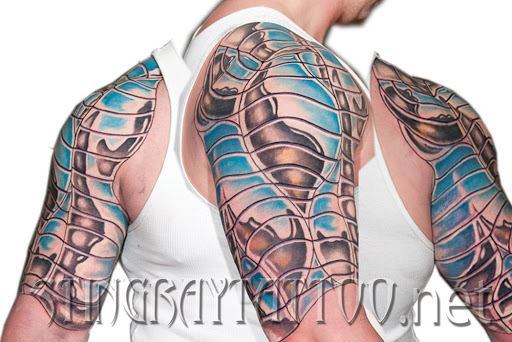 Explore half of sleeve tattoo ideas, creative tattoo ideas in Reno, available at Stingray Tattoo supplies