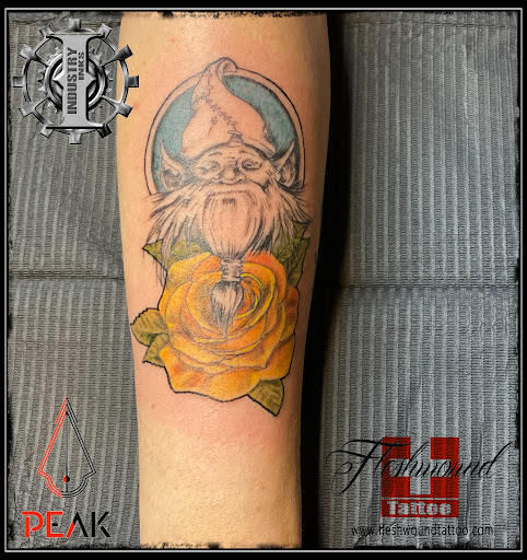 Explore men's skull tattoo ideas, creative tattoo ideas in Moweaqua, available at Fleshwound Tattoo