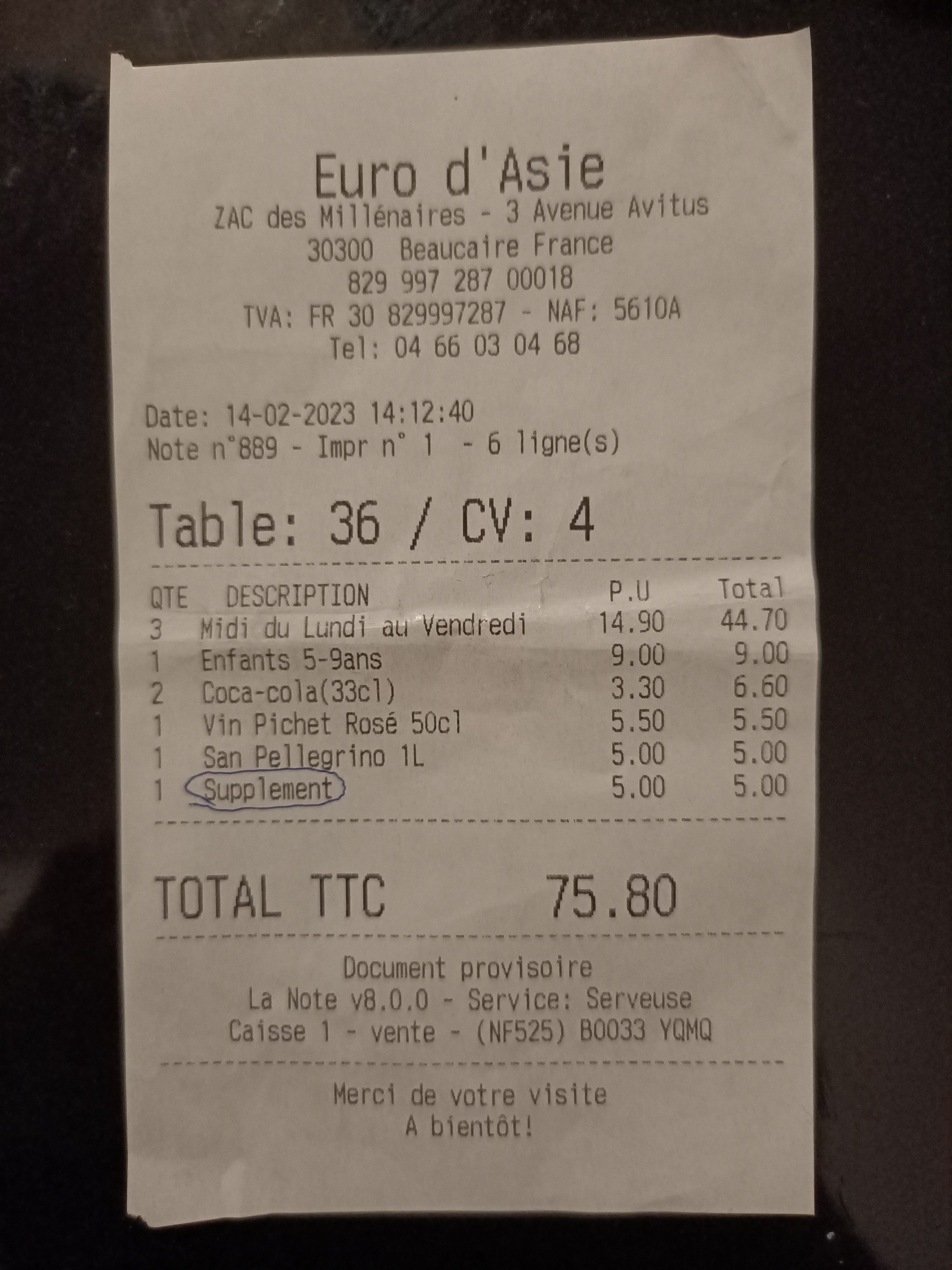 Photo n° 1 de l'avis de Dejan.o fait le 17/02/2023 à 19:23