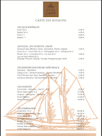 Carte du LE P'ti CARRE à Sainte-Maxime