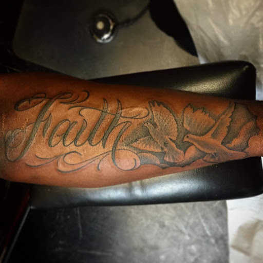 Explore tattoo ideas for men military, creative tattoo ideas in Savannah, available at Tatlyfe Studios