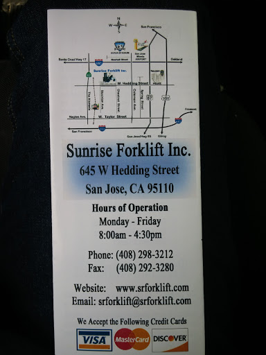 Sunrise Forklift Inc