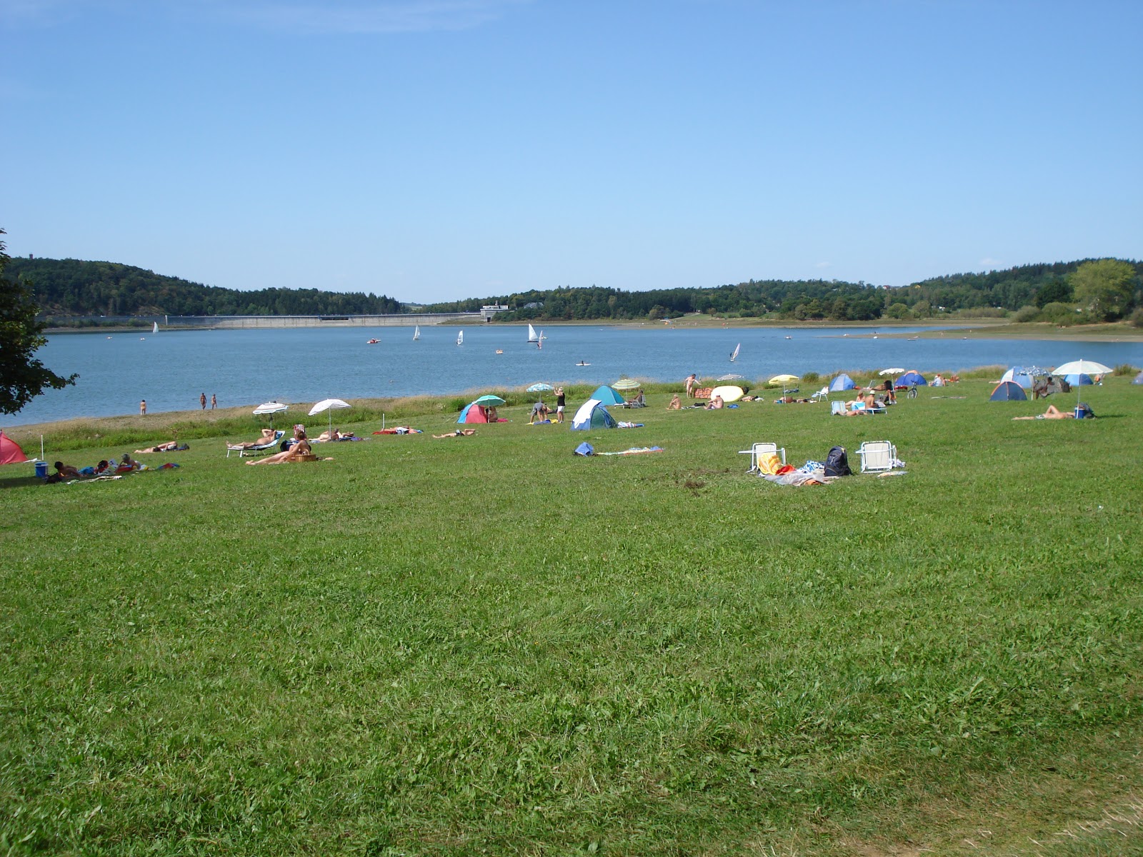 Foto af Pohl FKK Strand med græs overflade