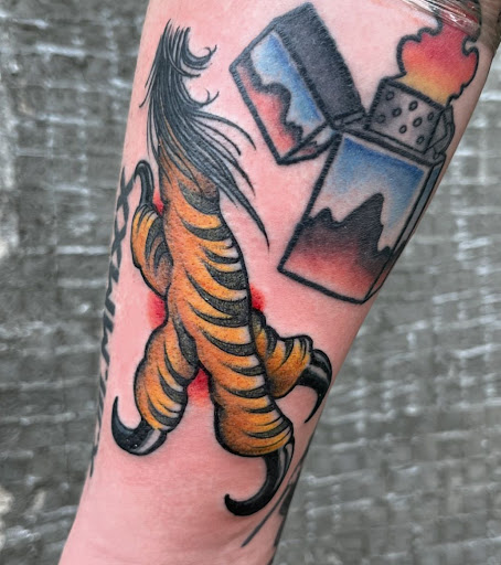 Explore rancher tattoo ideas, creative tattoo ideas in Muncie, available at Fox & Sparrow Tattoo